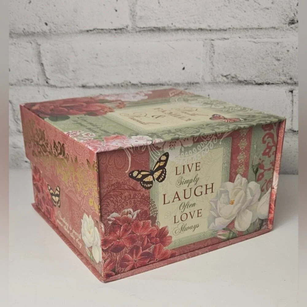 Abbington Park Faith Family & Friends Memory Storage Box - Elegant & Beautiful